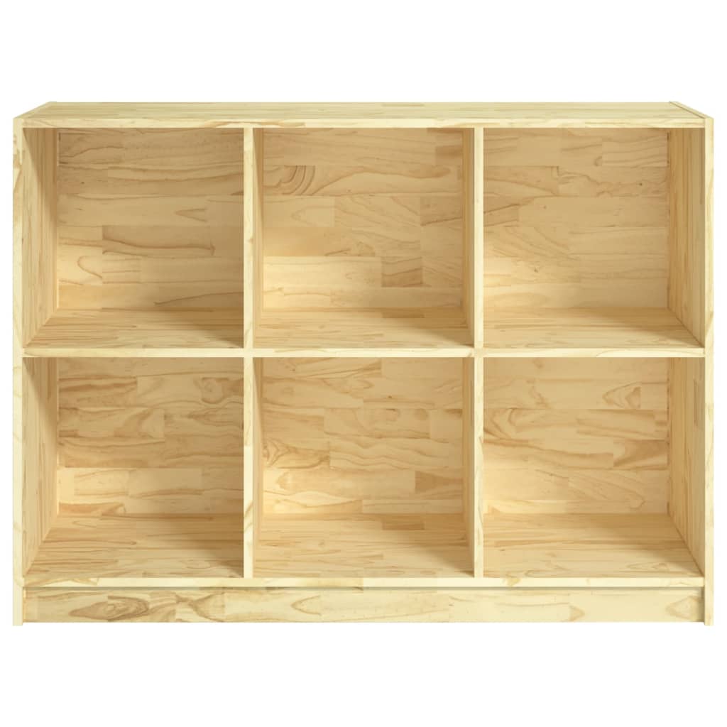 vidaXL Book Cabinet 40.9"x13"x29.9" Solid Wood Pine