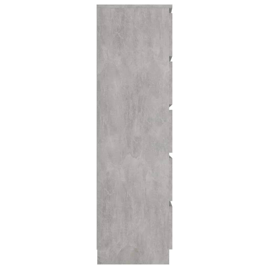 vidaXL Drawer Sideboard Concrete Gray 23.6"x13.8"x47.6" Engineered Wood