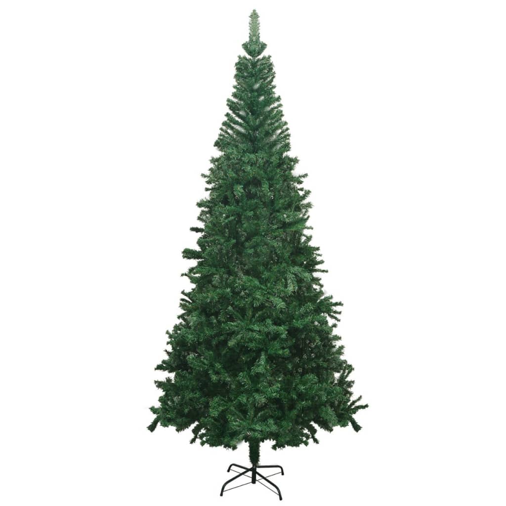 vidaXL Artificial Christmas Tree with LEDs&Ball Set L 94.5" Green