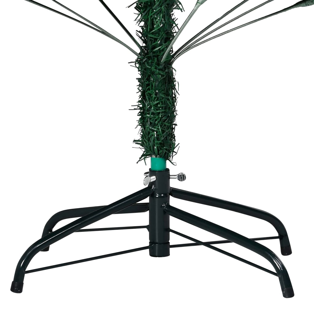 vidaXL Artificial Pre-lit Christmas Tree with Ball Set Green 70.9" PVC