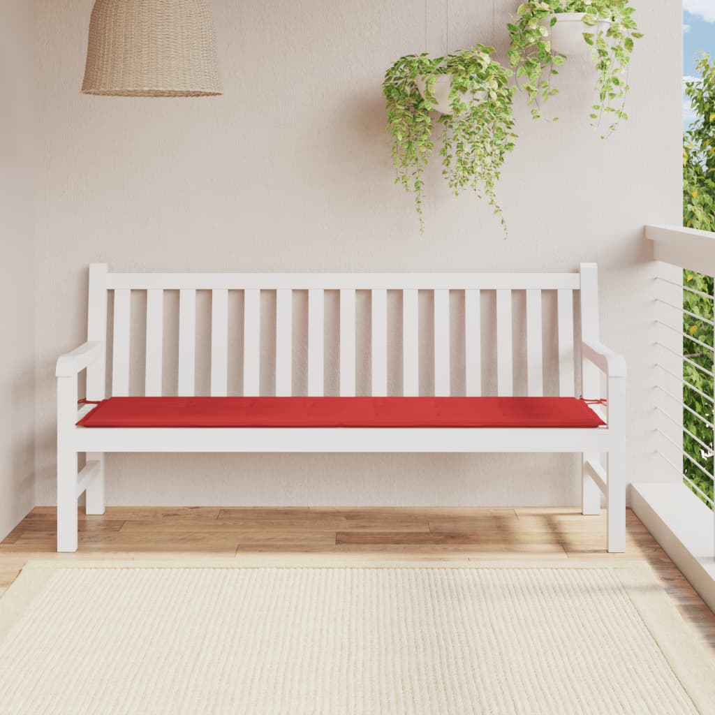 vidaXL Garden Bench Cushion Red 70.9"x19.7"x1.2" Oxford Fabric