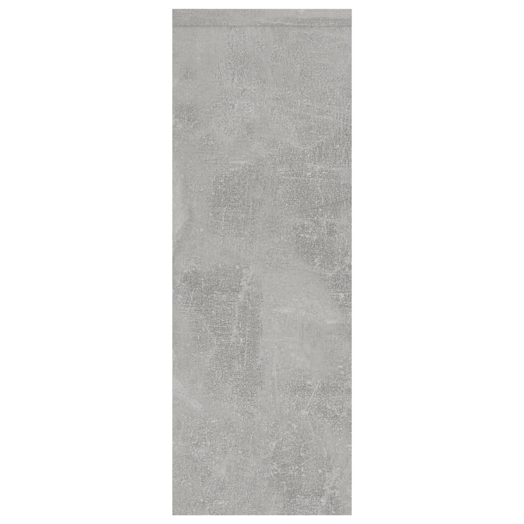 vidaXL Wall Shelf Concrete Gray 17.8"x6.3"x17.8" Chipboard