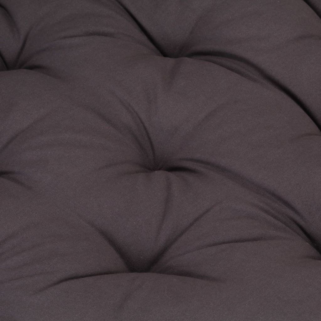 vidaXL Pallet Floor Cushion Cotton 47.2"x31.5"x3.9" Anthracite