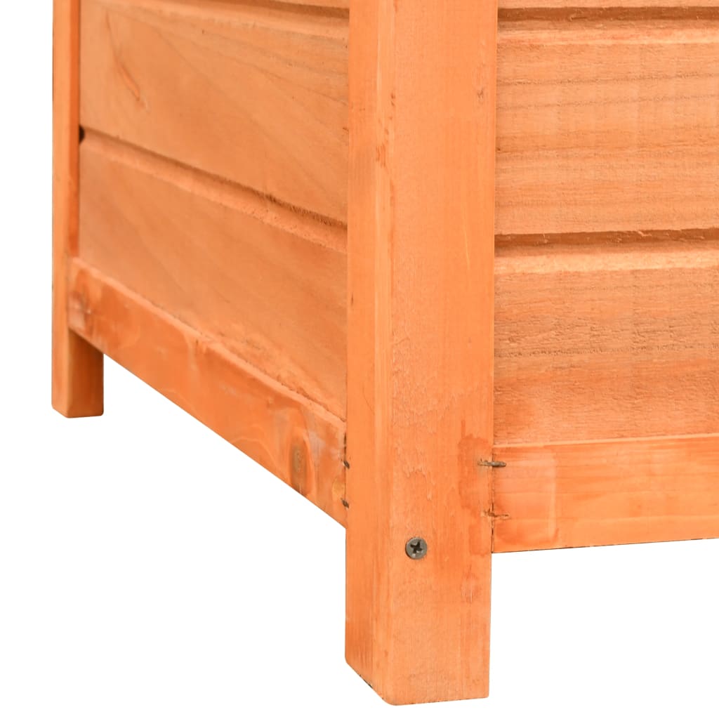 vidaXL Dog Cage Solid Pine & Fir Wood 47.2"x30.3"x33.9"