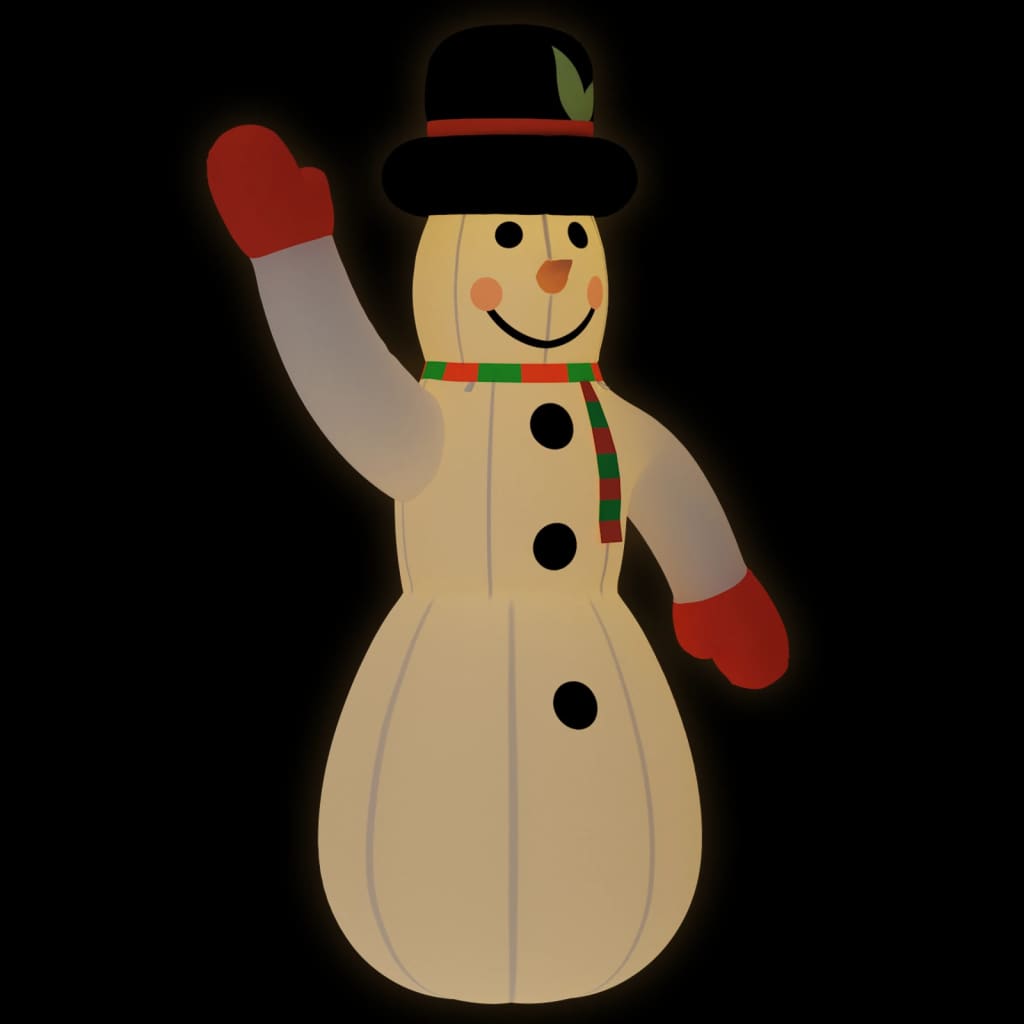 vidaXL Christmas Inflatable Snowman with LEDs 393.7"