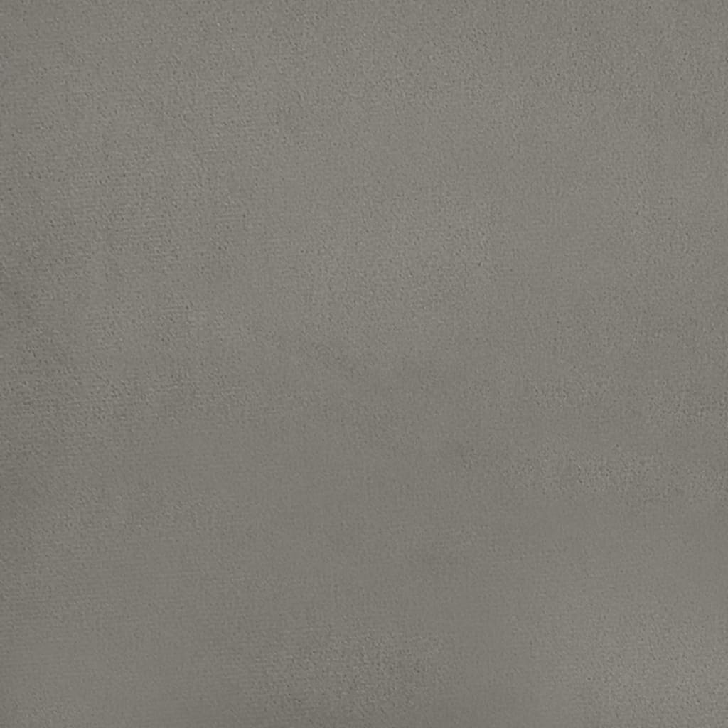 vidaXL Bed Frame Light Gray 76"x79.9" King Velvet
