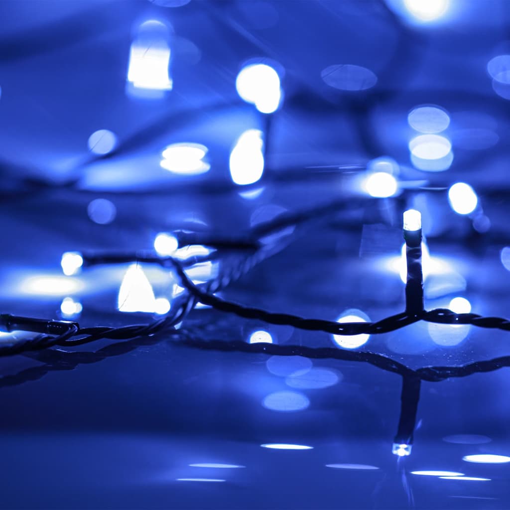 vidaXL Light String with 400 LEDs Blue 131.2' 8 Light Effects