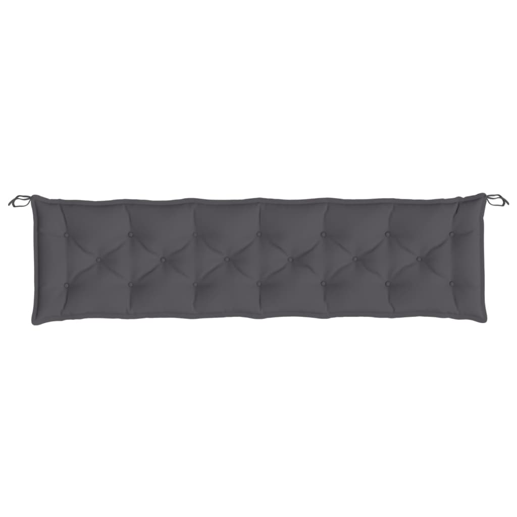 vidaXL Garden Bench Cushion Anthracite 78.7"x19.7"x2.8" Fabric