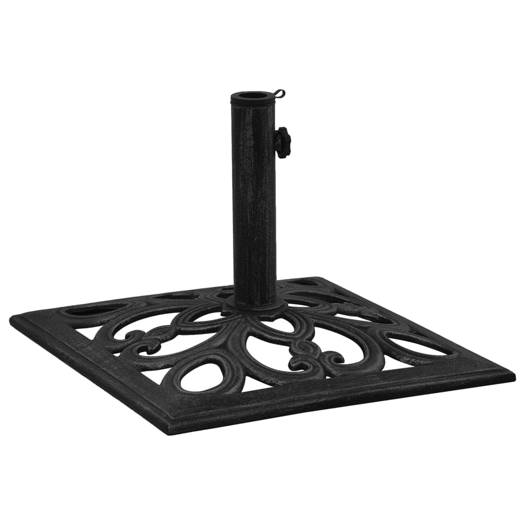 vidaXL Umbrella Base Black 18.5"x18.5"x13" Cast Iron