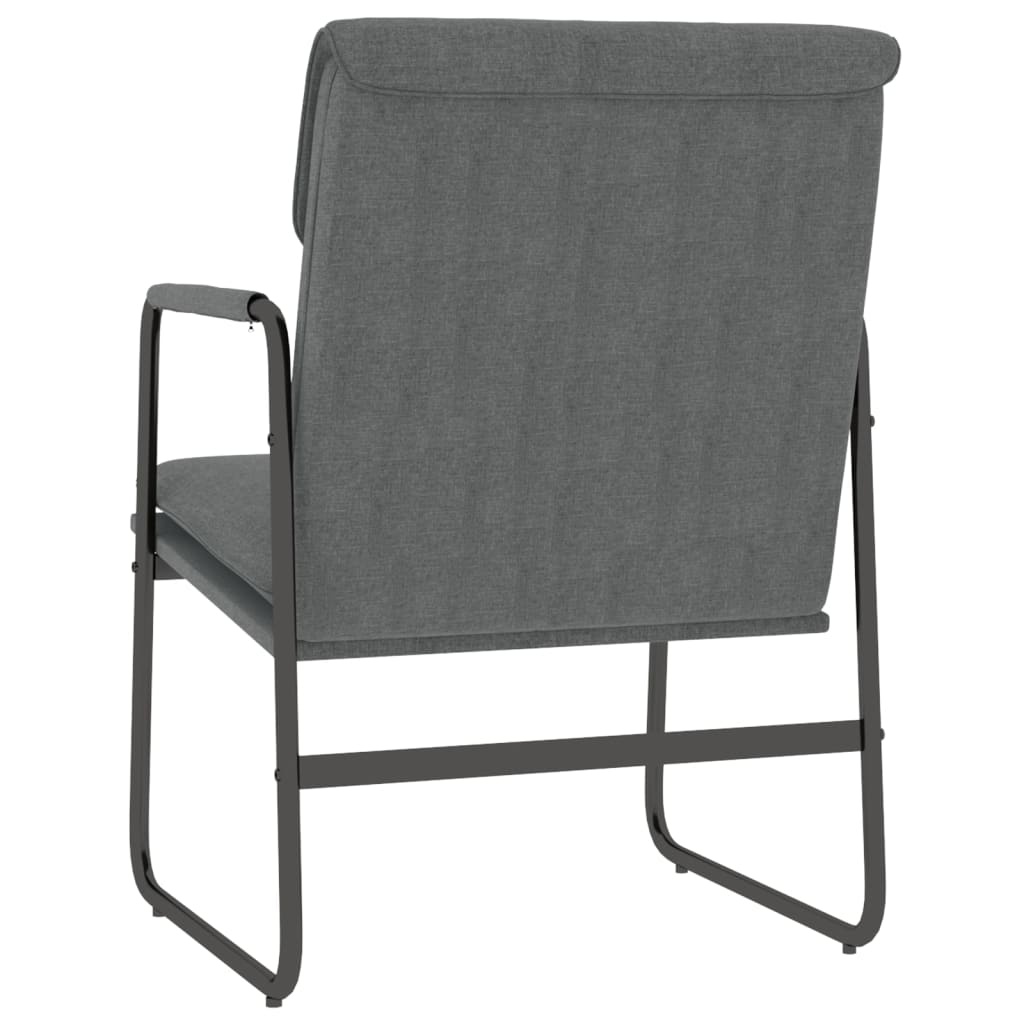vidaXL Lounge Chair Dark Gray 21.7"x25.2"x31.5" Fabric