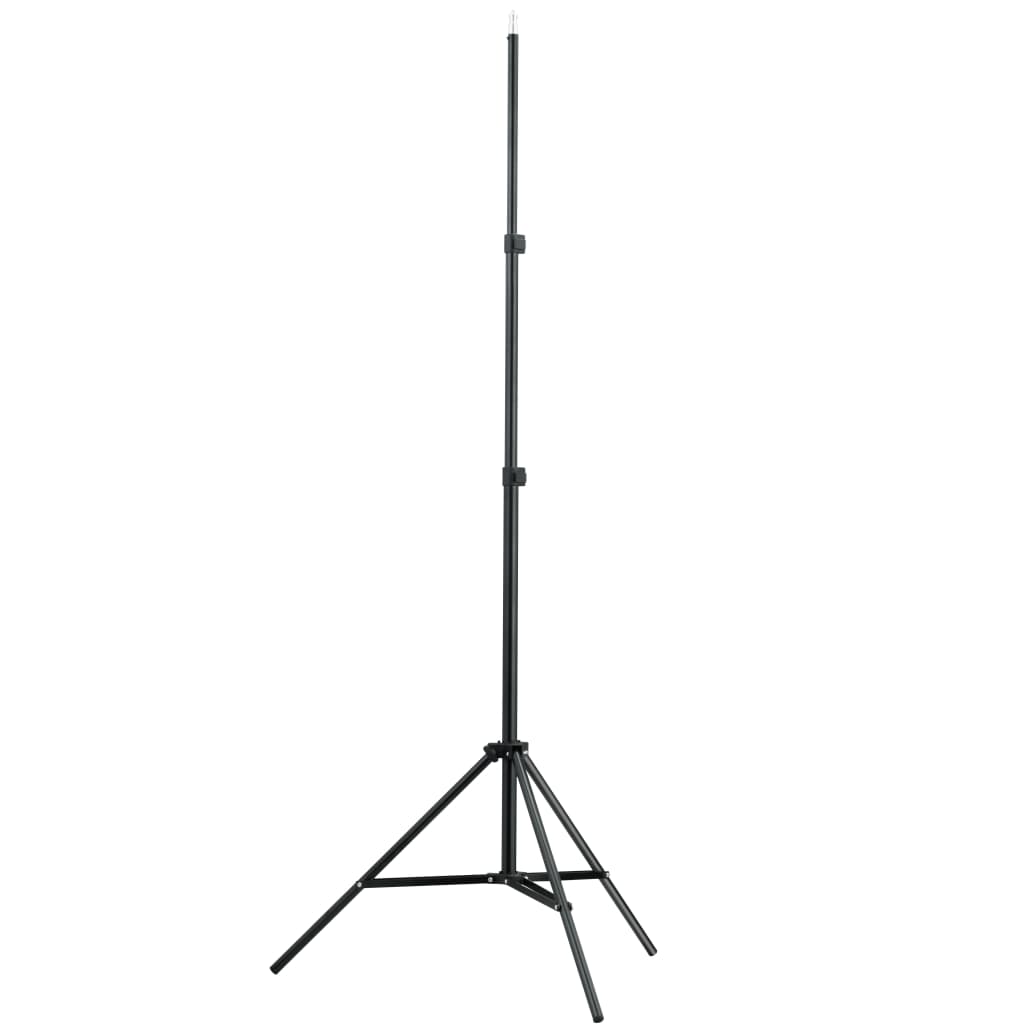 vidaXL Telescopic Background Support System + White Backdrop 9.8'x16.4'