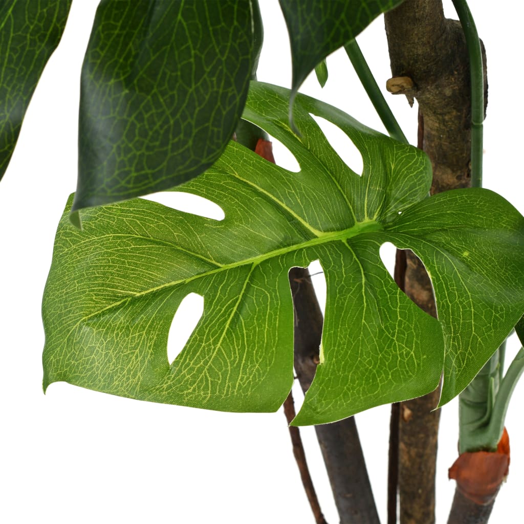 vidaXL Artificial Monstera Plant with Pot 51.2" Green