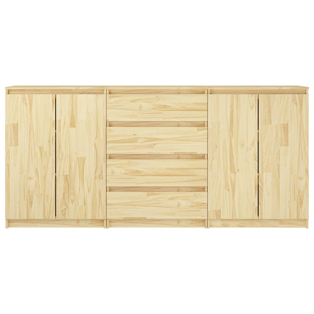 vidaXL Side Cabinets 3 pcs Solid Wood Pine