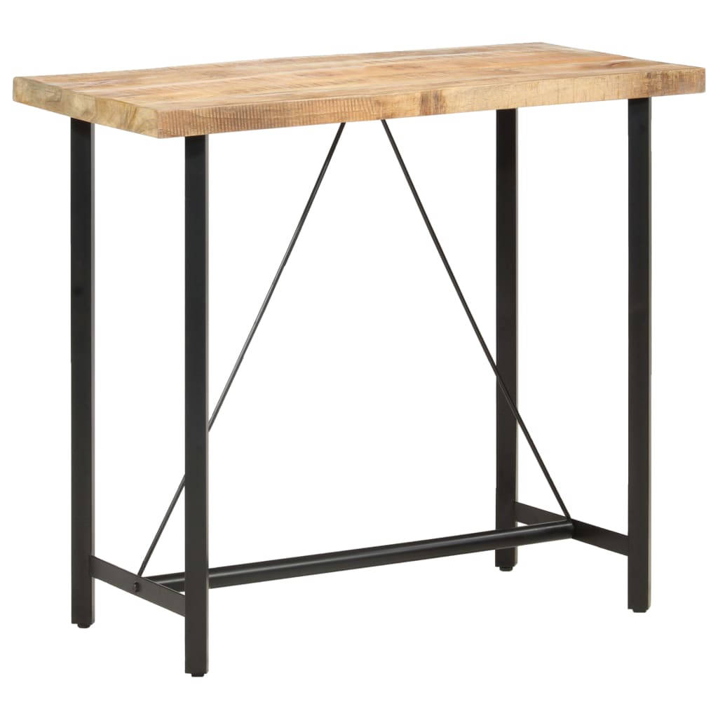 vidaXL Bar Table 47.2"x22.8"x42.1" Rough Mango Wood