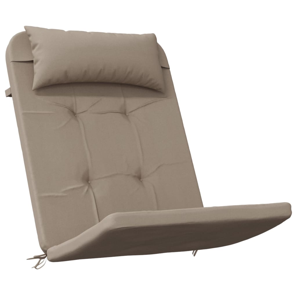 vidaXL Adirondack Chair Cushions 2 pcs Taupe Oxford Fabric