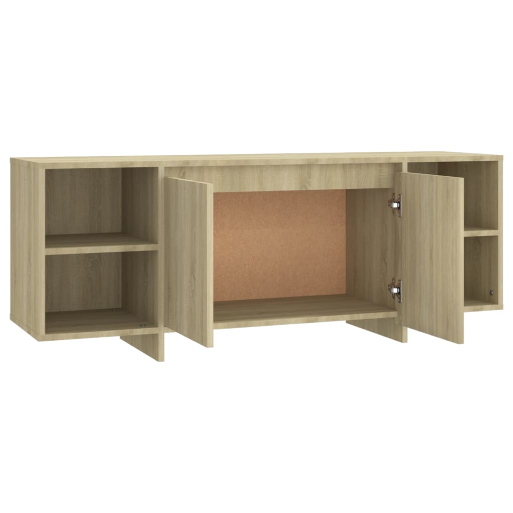 vidaXL TV Stand Sonoma Oak 51.2"x13.8"x19.7" Engineered Wood
