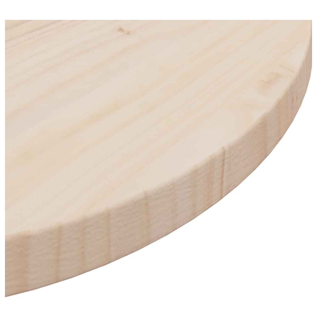 vidaXL Table Top Ø19.7"x1" Solid Wood Pine