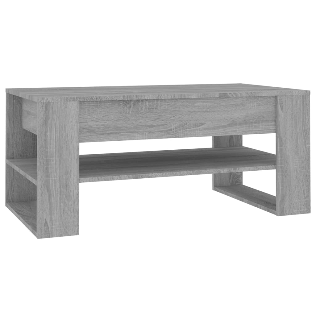 vidaXL Coffee Table Gray Sonoma 40.2"x21.7"x17.7" Engineered Wood