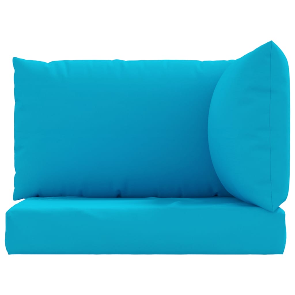 vidaXL Pallet Sofa Cushions 3 pcs Light Blue Fabric