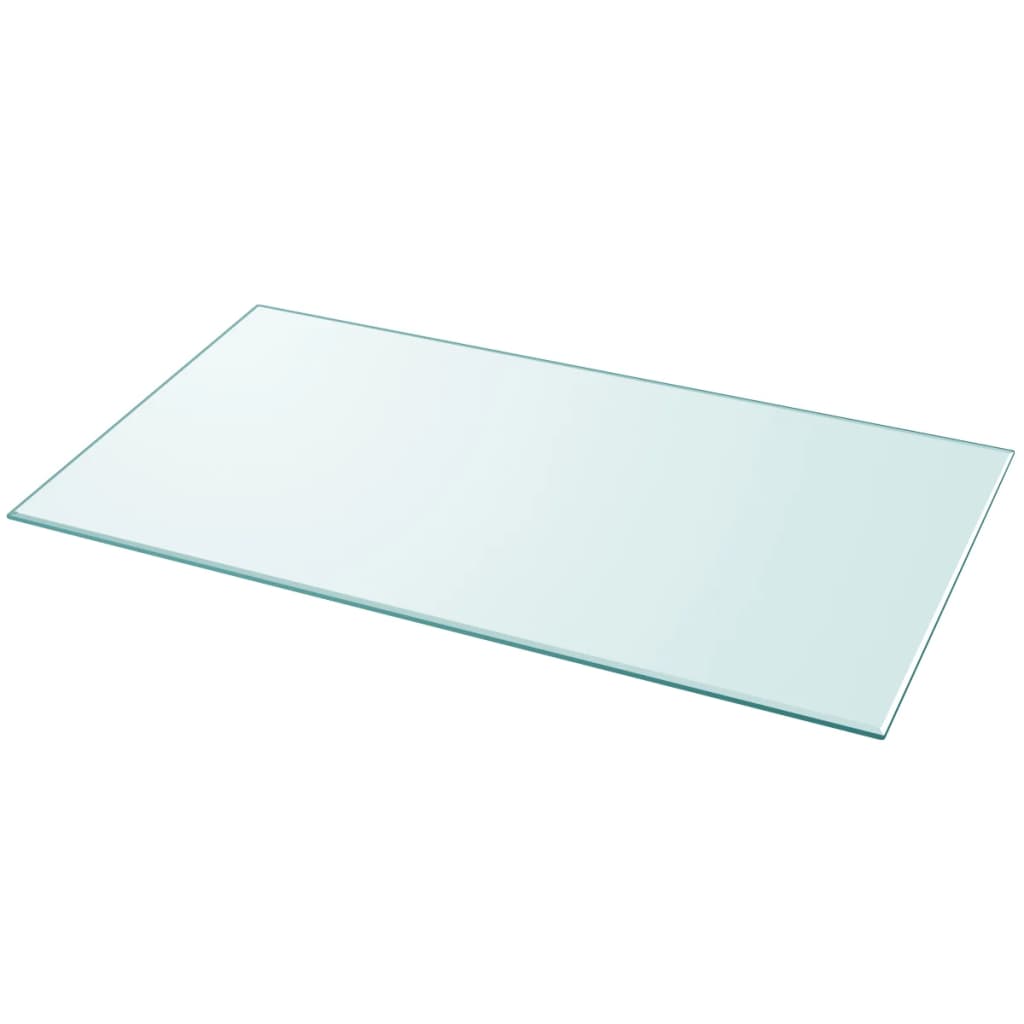 vidaXL Table Top Tempered Glass Rectangular 47.2"x25.6"