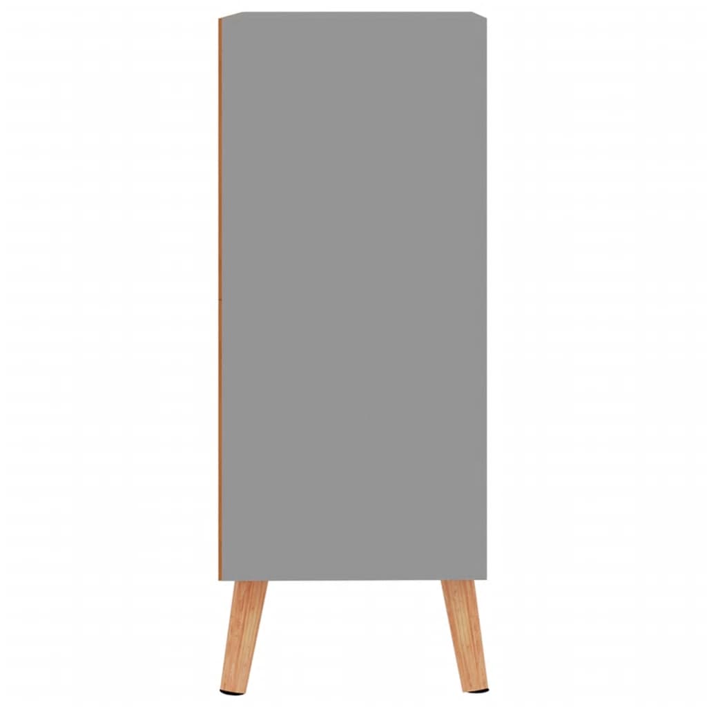 vidaXL Sideboard Gray 23.6"x11.8"x28.3" Engineered Wood