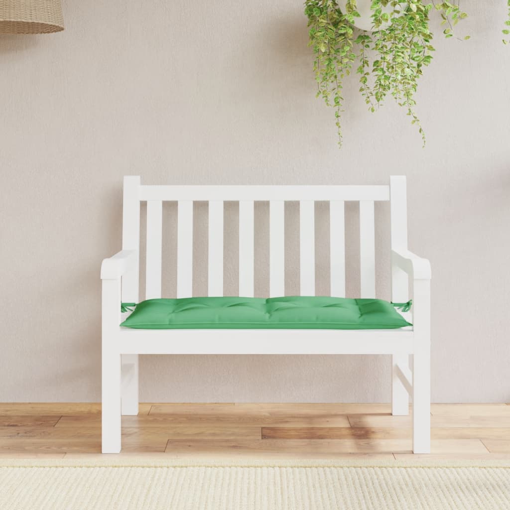 vidaXL Garden Bench Cushion Green 39.4"x19.7"x2.8" Oxford Fabric