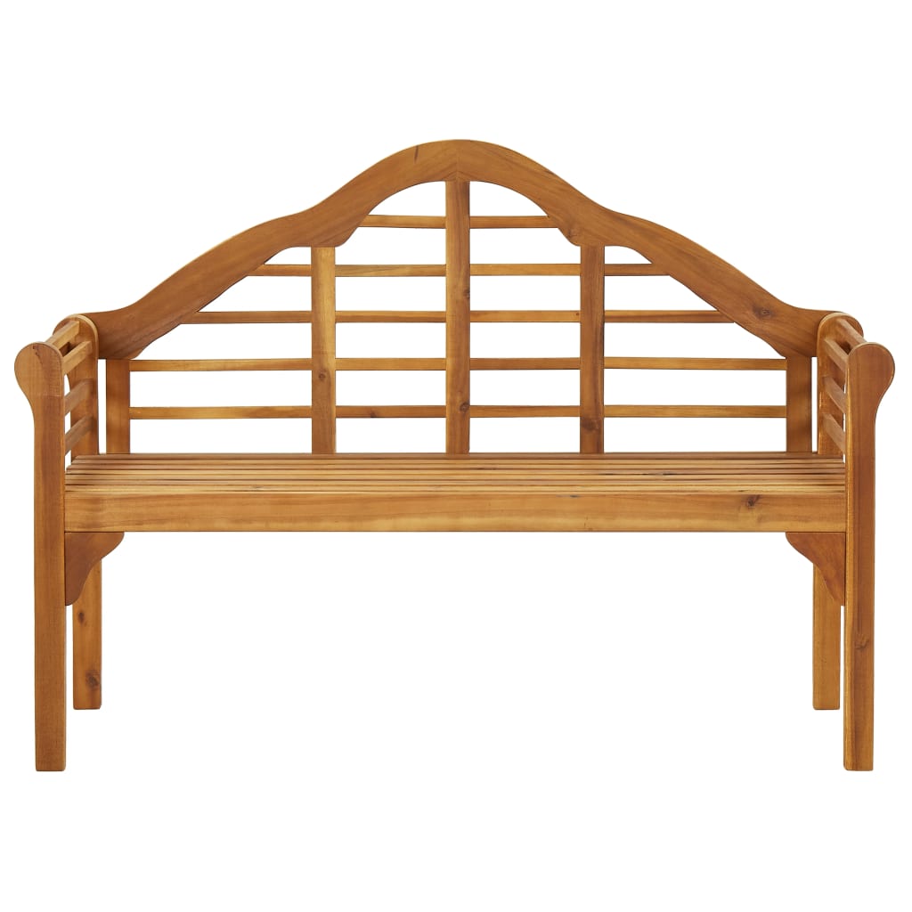 vidaXL Patio Queen Bench with Cushion 53.1" Solid Acacia Wood