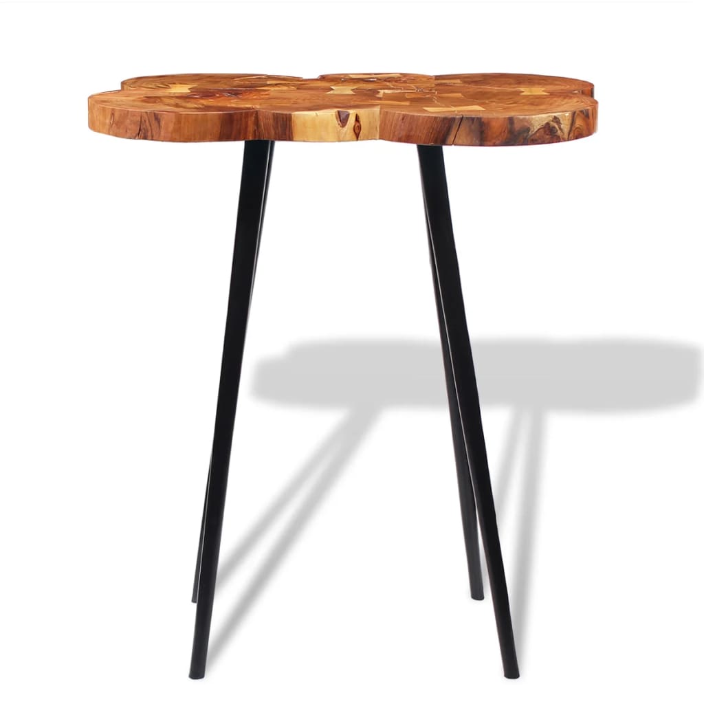 vidaXL Log Bar Table Solid Acacia Wood 35.4"x23.6"x43.3"