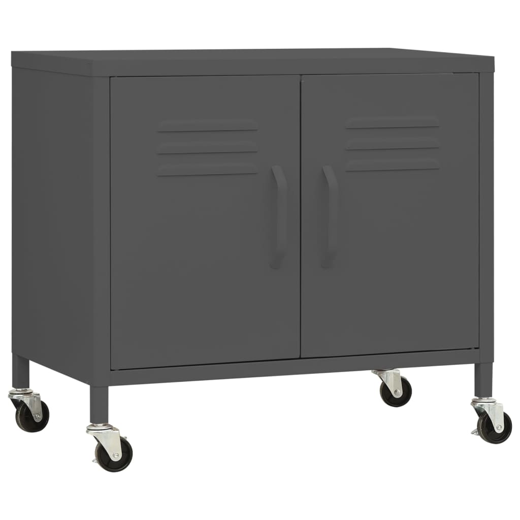 vidaXL Storage Cabinet Anthracite 23.6"x13.8"x19.3" Steel
