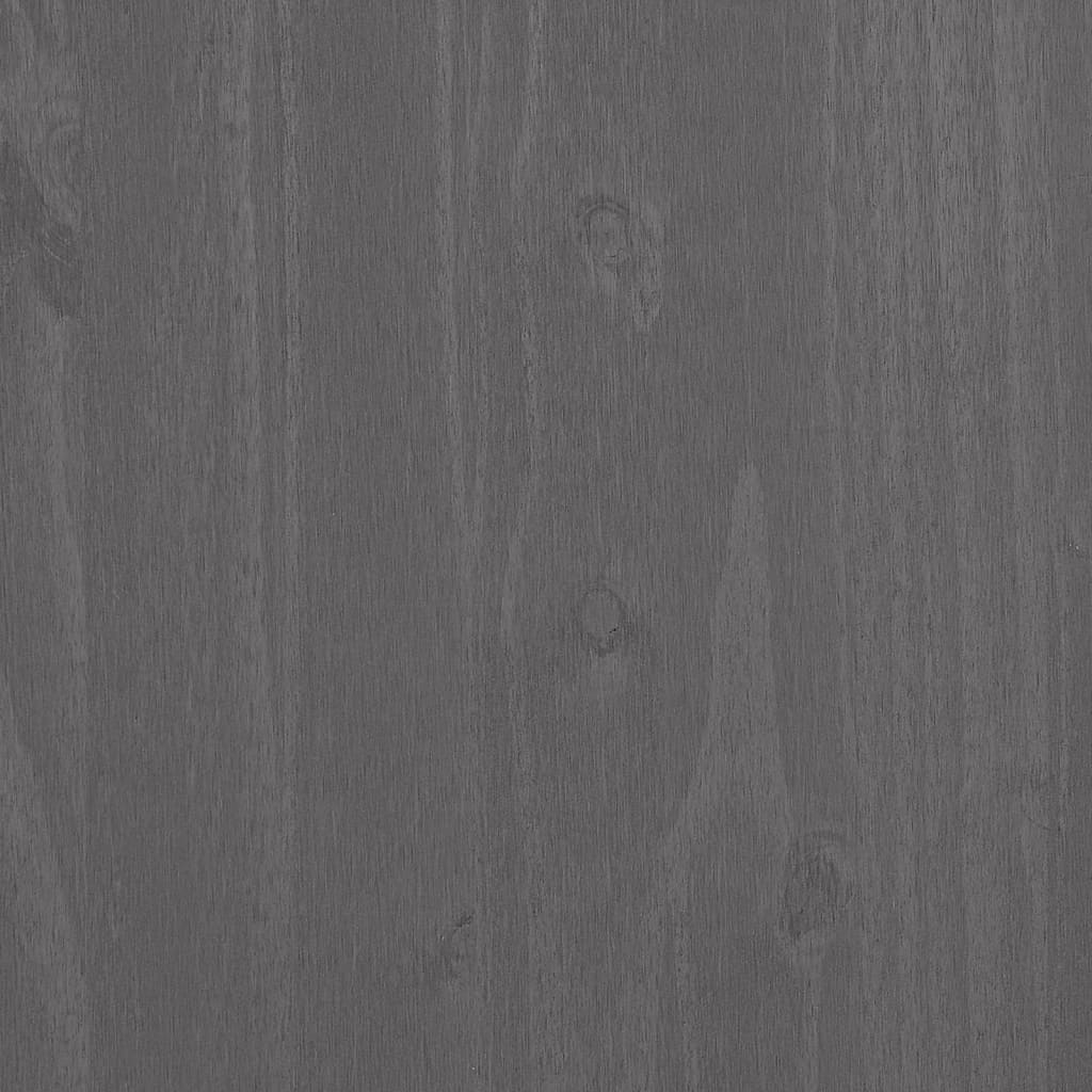 vidaXL Shoe Cabinet HAMAR Light Gray 33.5"x15.7"x42.5" Solid Wood Pine