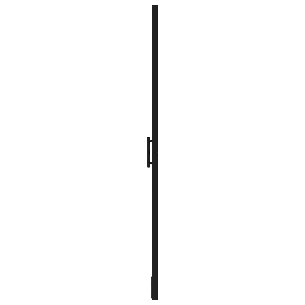 vidaXL Shower Doors Tempered Glass 31.9"x76.8" Black