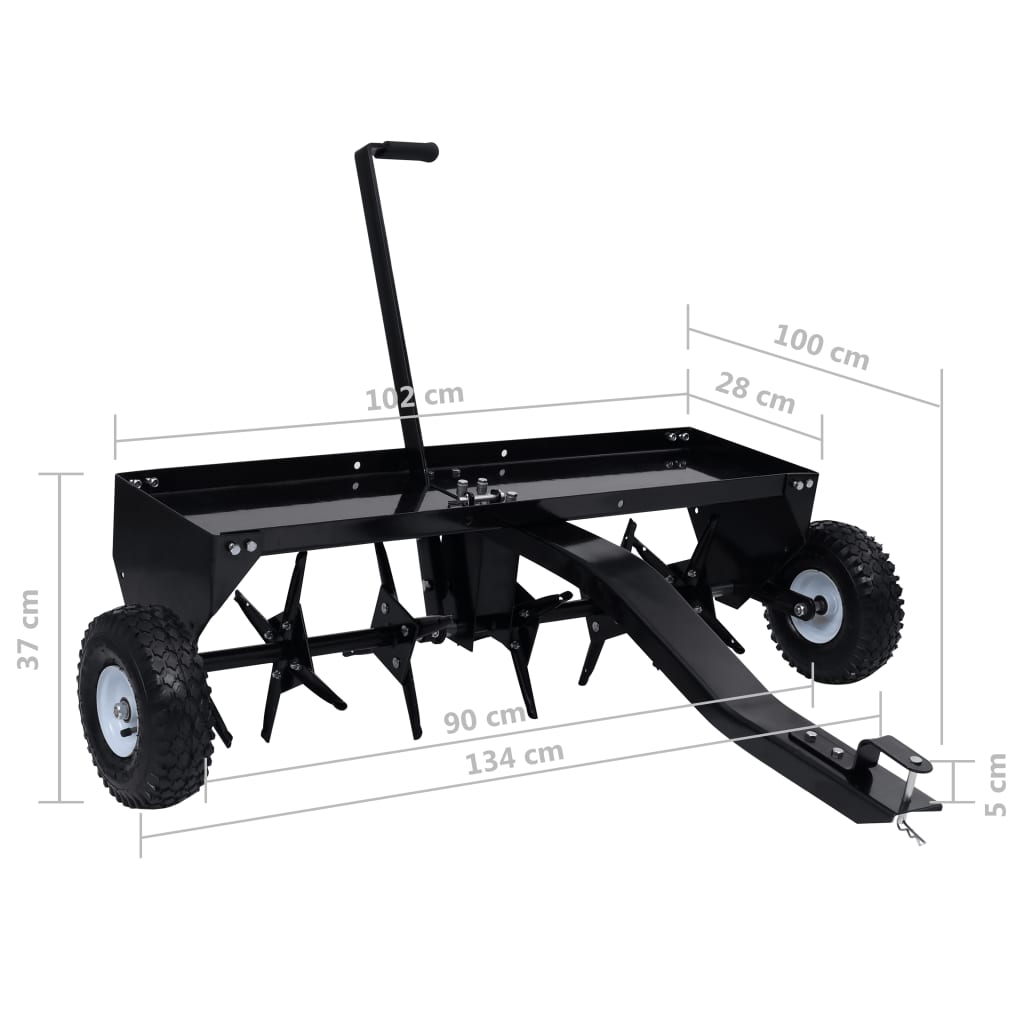 vidaXL Lawn Aerator for Ride-on Mower 40.2"