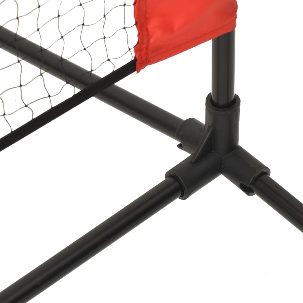 vidaXL Tennis Net Black and Red 157.5"x39.4"x34.3" Polyester