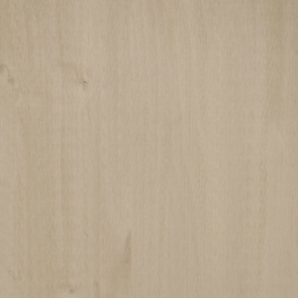 vidaXL Sideboard Honey Brown 33.5"x13.8"x31.5" Solid Wood Pine