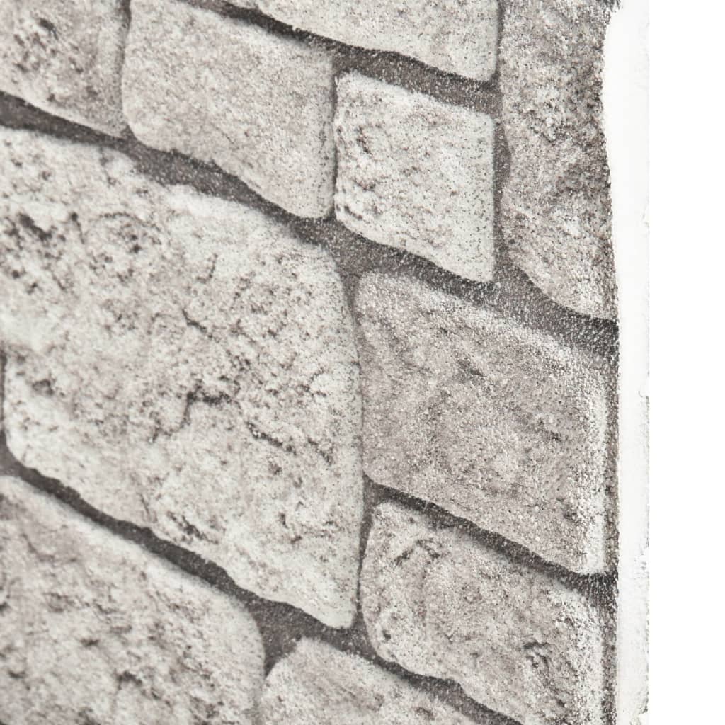 vidaXL 3D Wall Panels with Gray Brick Design 10 pcs EPS