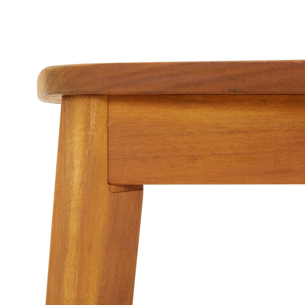 vidaXL Patio Table 63"x35.4"x29.5" Solid Wood Acacia