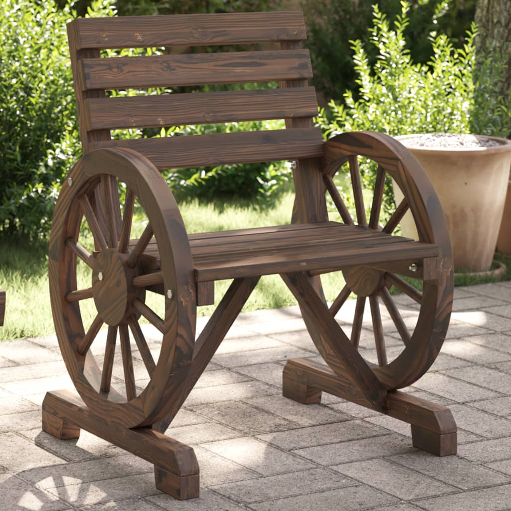 vidaXL Patio Chairs 4 pcs Solid Wood Fir