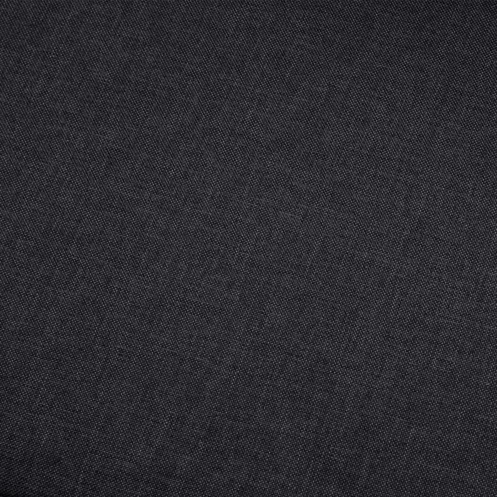 vidaXL Corner Sofa Dark Gray Fabric