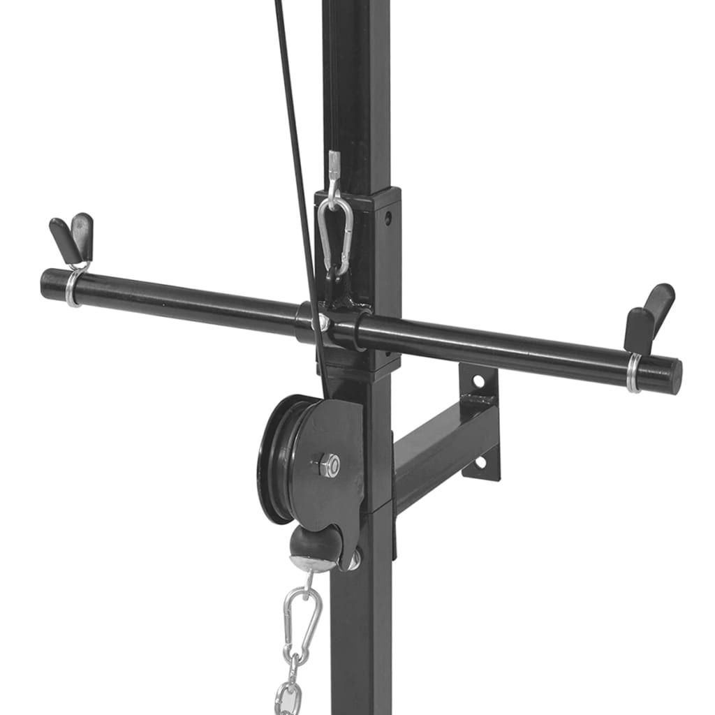 vidaXL Wall-mounted Power Tower with Weight Plates 88.2 lb