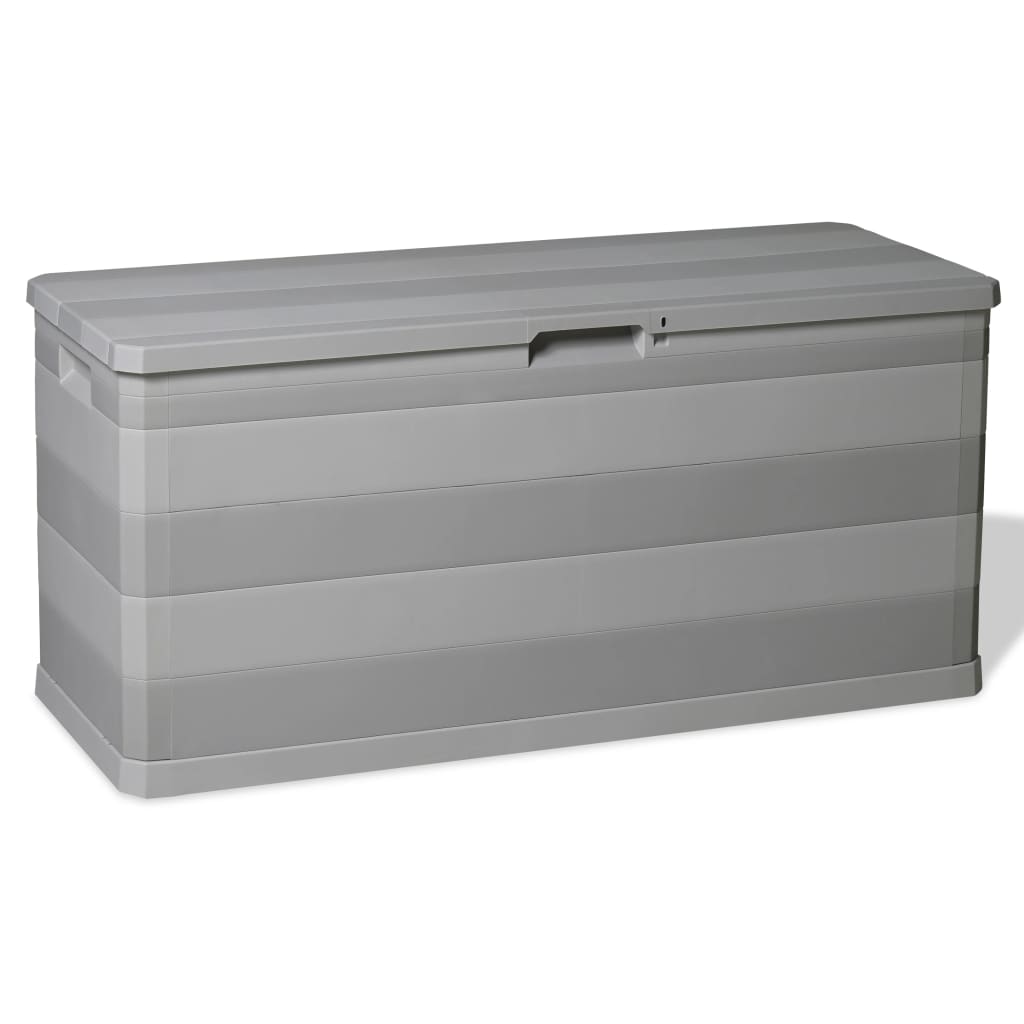 vidaXL Patio Storage Box Gray 46.1"x17.7"x22"