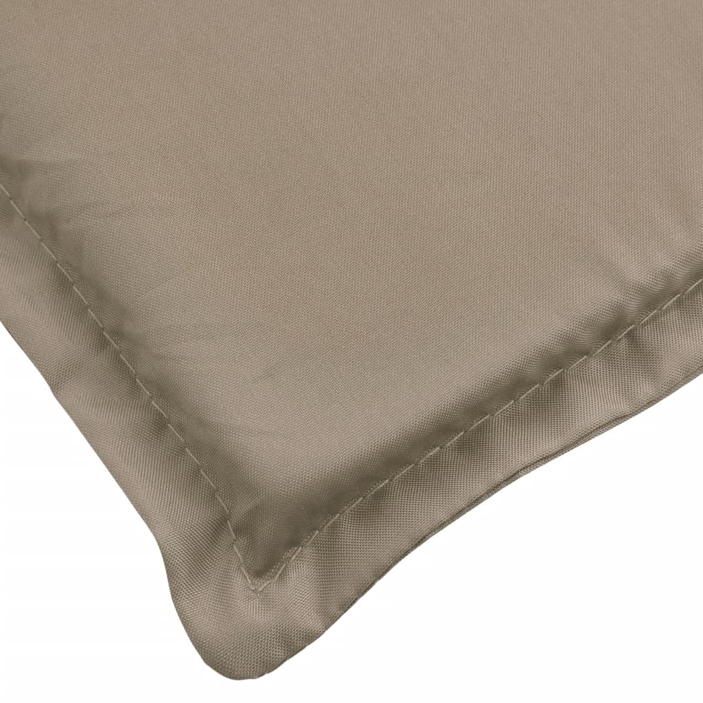 vidaXL Sun Lounger Cushion Taupe 78.7"x27.6"x1.2" Oxford Fabric