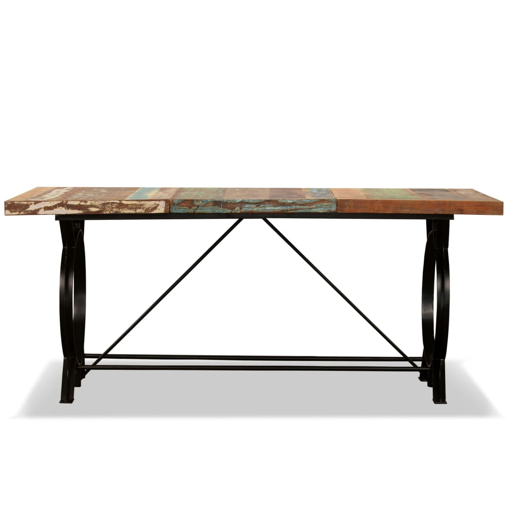 vidaXL Dining Table Solid Reclaimed Wood 70.9"