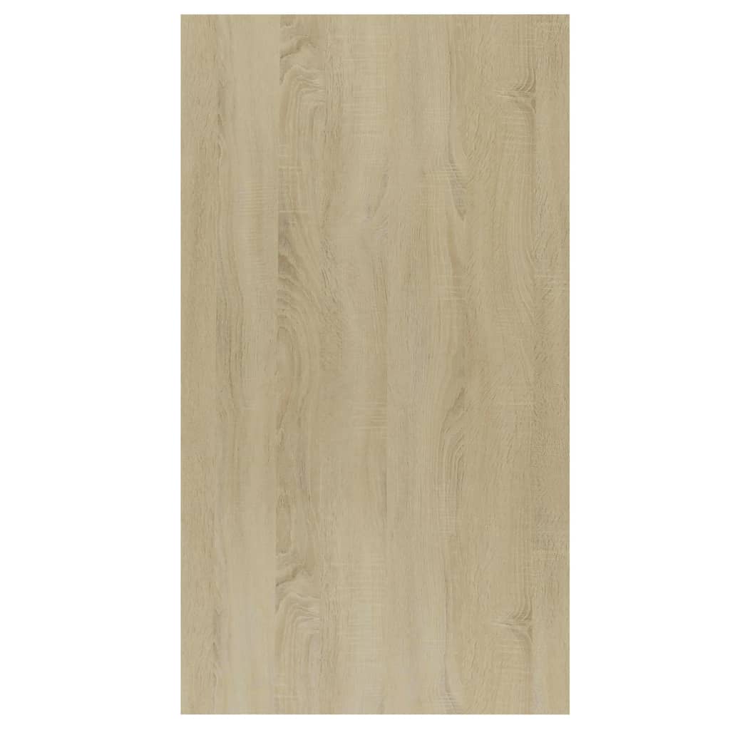 vidaXL Book Cabinet/Sideboard Sonoma Oak 19.7"x9.8"x31.5" Engineered Wood
