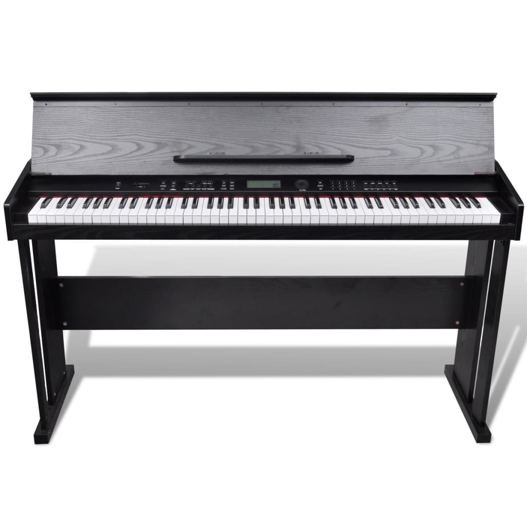 vidaXL Classic Electronic Digital Piano with 88 Keys & Music Stand