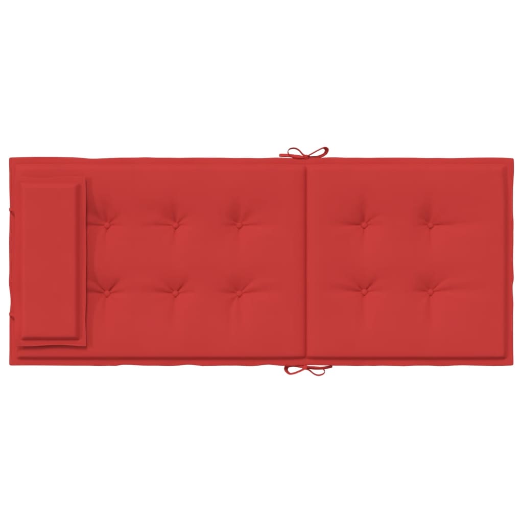 vidaXL Highback Chair Cushions 2 pcs Red Oxford Fabric