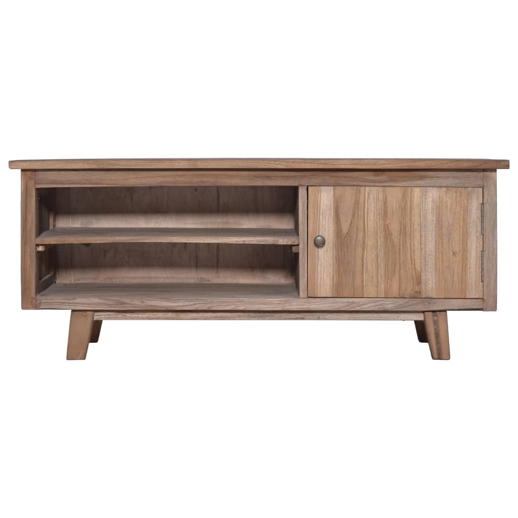 vidaXL TV Cabinet 39.4"x11.8"x15.7" Solid Teak Wood