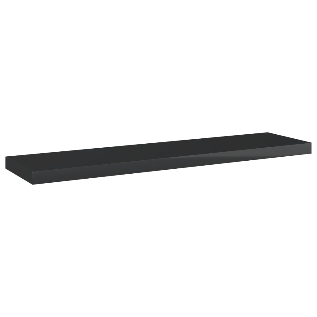 805134 vidaXL Bookshelf Boards 4 pcs High Gloss Black 40x10x1,5 cm Chipboard