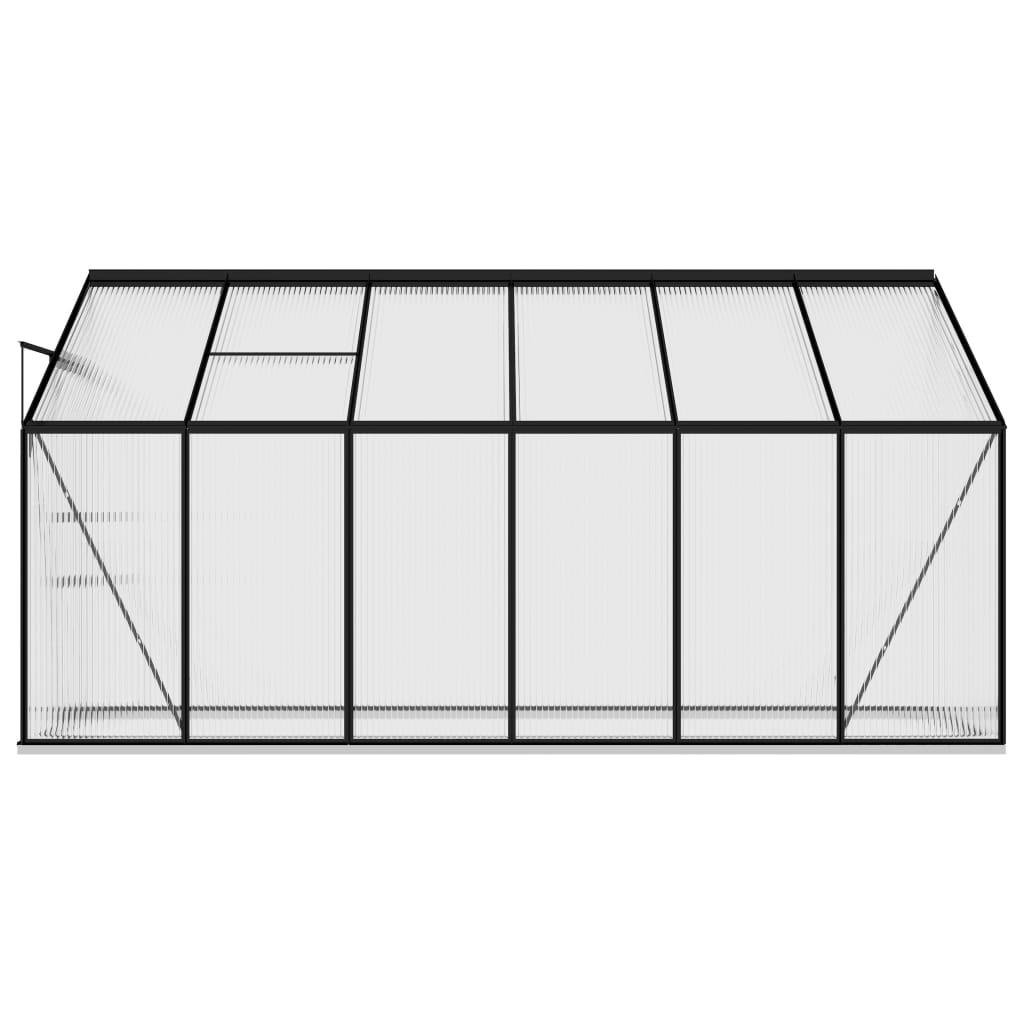 vidaXL Greenhouse Anthracite Aluminum 274.3 ft³