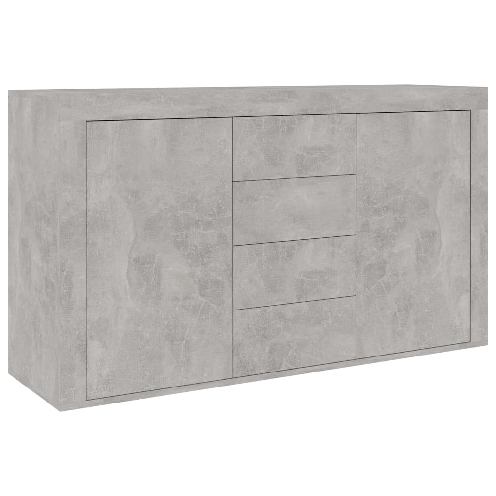 vidaXL Sideboard Concrete Gray 47.2"x14.2"x27.2" Engineered Wood
