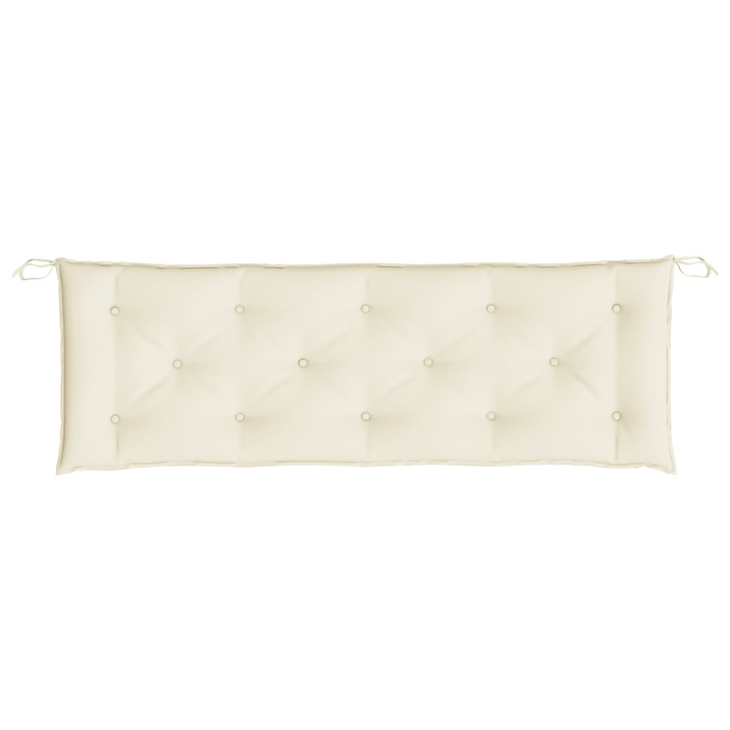 vidaXL Garden Bench Cushion Cream White 59.1"x19.7"x2.8" Oxford Fabric